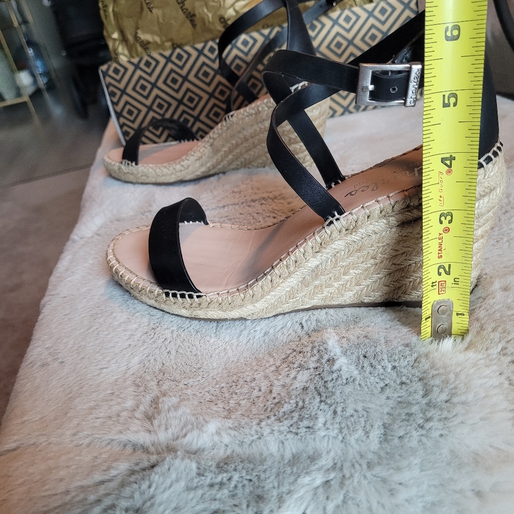 Natural strappy espadrille Sz 7 - Picture 4 of 4